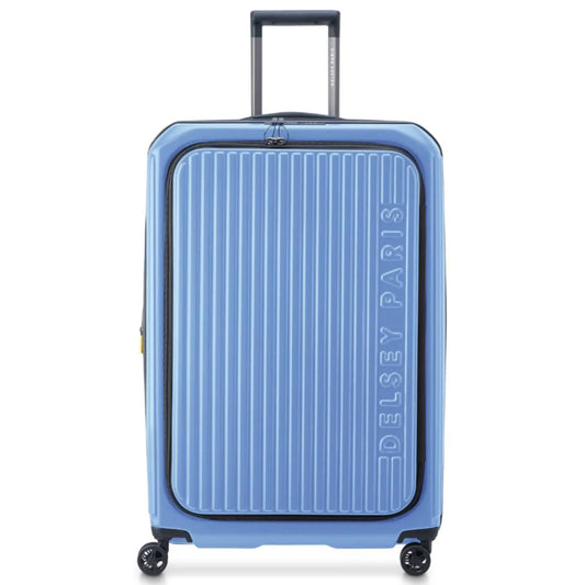 Delsey Securtime Zip 76 cm Top Opening 4-Wheel Expandable Luggage - Lavender Blue