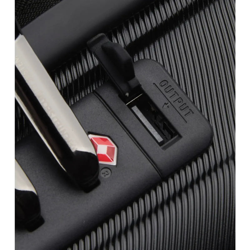 USB port integrated in lock with TSA