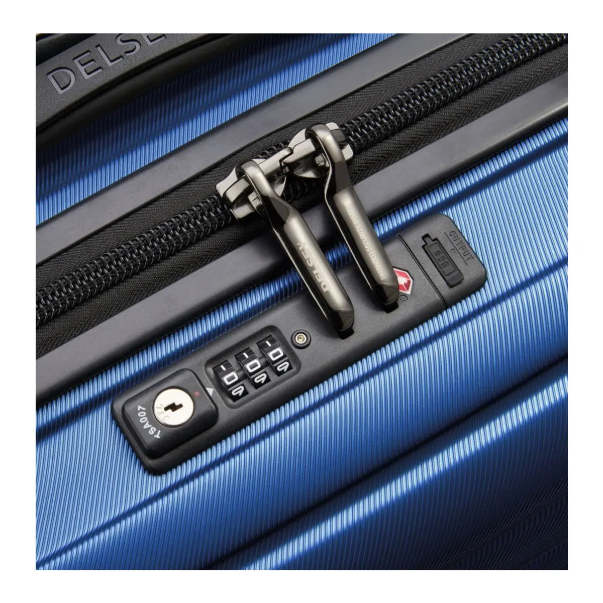 USB port integrated in lock with TSA