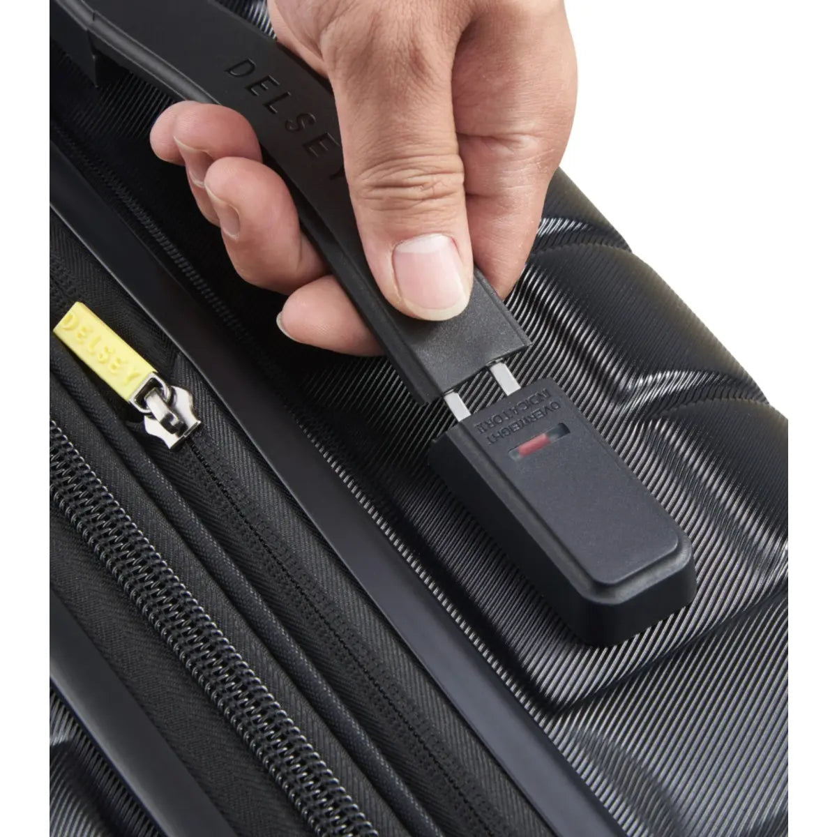 Weight indicator integrated into the handle