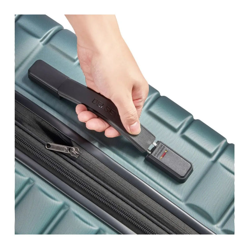 Weight indicator integrated into the handle