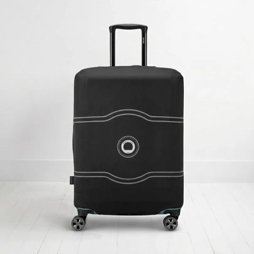 Delsey Luggage Cover is fitted over a medium suitcase (Fits 66 cm - 73 cm Suitcase) 