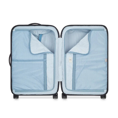 Fully lined interior with zippered dividers