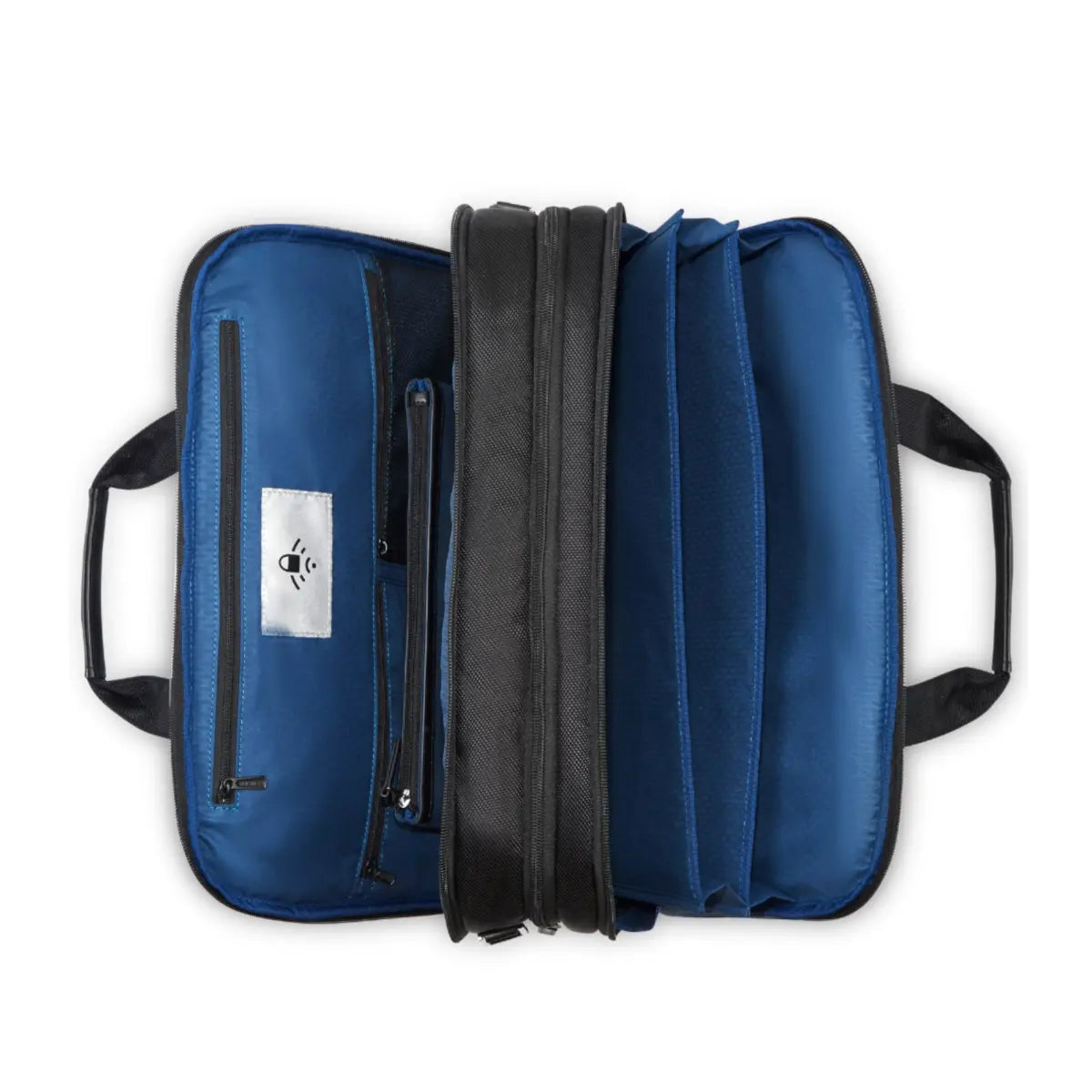 Two separate zipped compartments