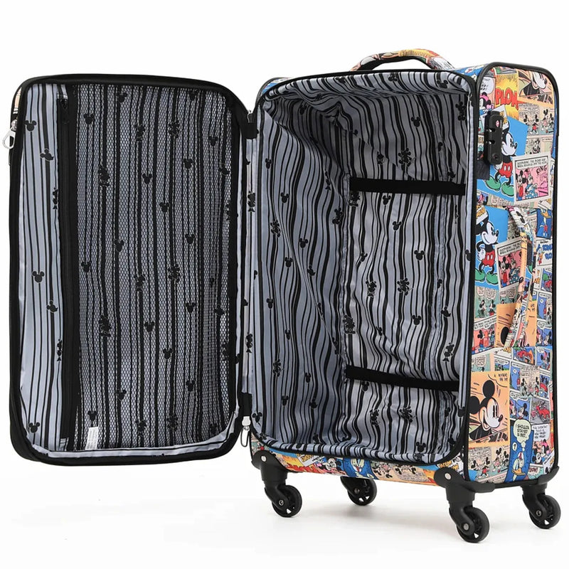 Disney Comic 76 cm 4-Wheel Soft Suitcase - Mickey Print