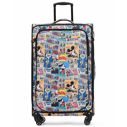 Disney Comic 76 cm 4-Wheel Soft Suitcase - Mickey Print