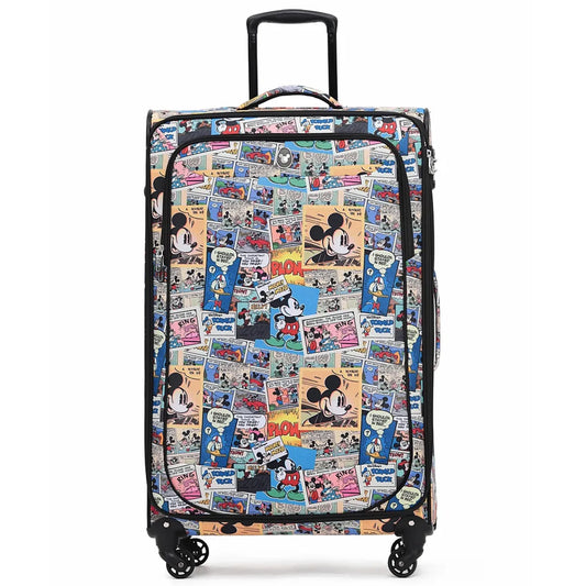 Disney Comic 76 cm 4-Wheel Soft Suitcase - Mickey Print