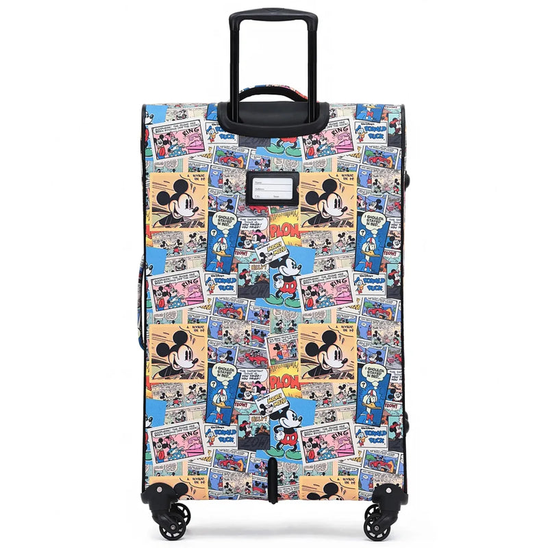 Disney Comic 76 cm 4-Wheel Soft Suitcase - Mickey Print