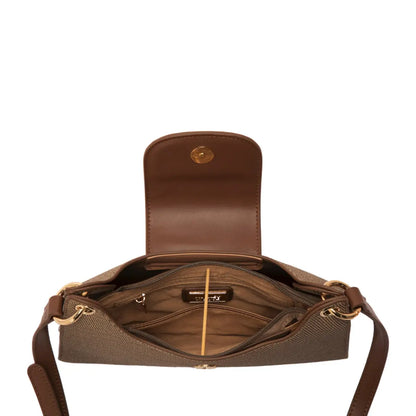 Disney Mickey Canvas Satchel Handbag - Brown