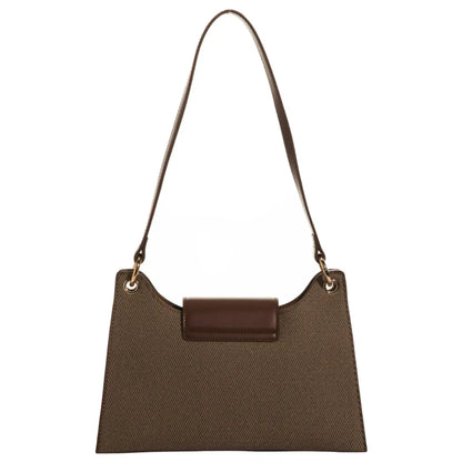 Disney Mickey Canvas Satchel Handbag - Brown