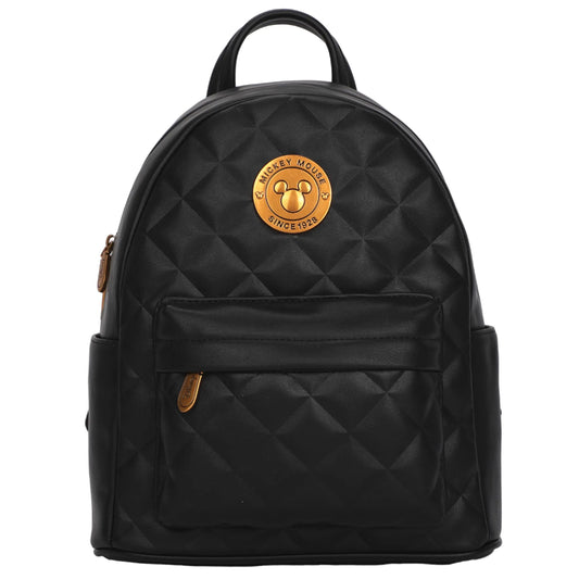 Disney Mickey Deluxe Quilted Mini Backpack - Black