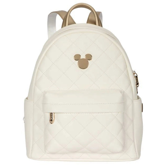 Disney Mickey Deluxe Quilted Mini Backpack - White