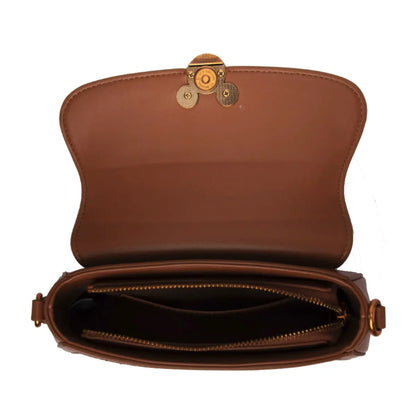 Disney Mickey Fabric Weave Shoulder Handbag - Brown