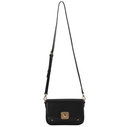 Disney Mickey Faux Crocodile Skin Shoulder Bag - Black