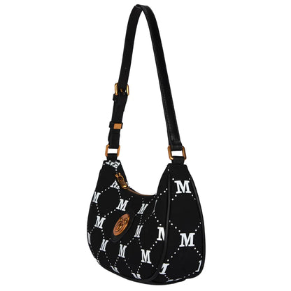 Disney Mickey Monogram Canvas Handbag - Black
