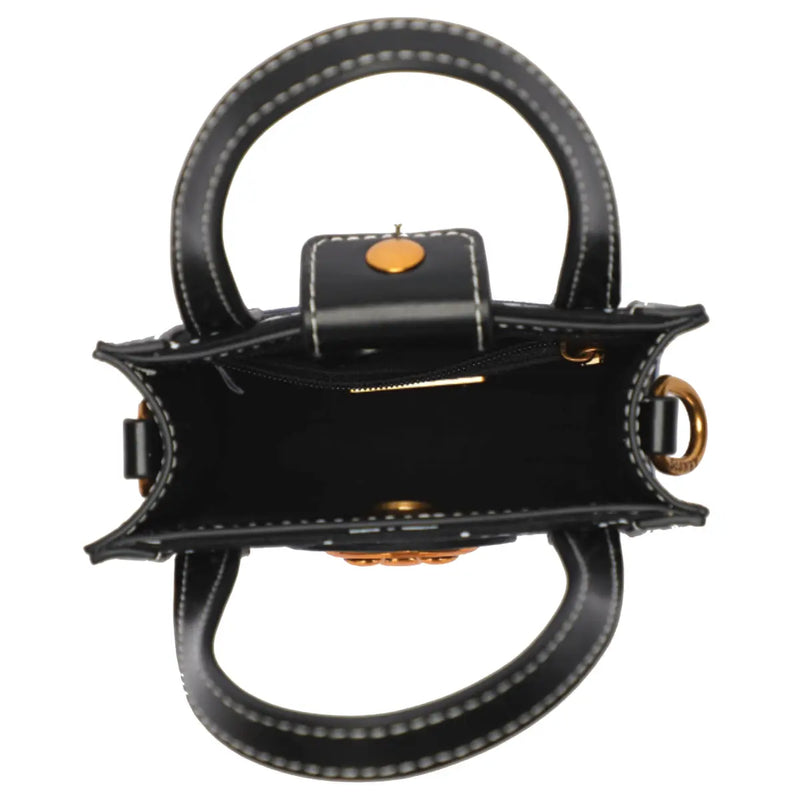 Disney Mickey Monogram Utility Shoulder Bag - Black