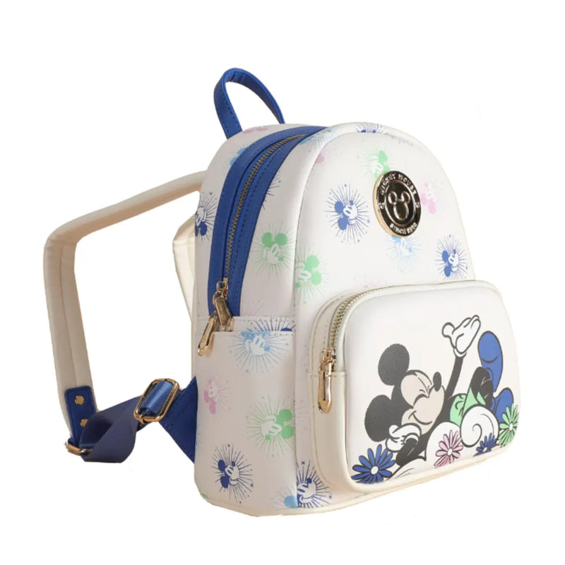 Disney Mickey Mouse Deluxe Mini Backpack - Flower Design