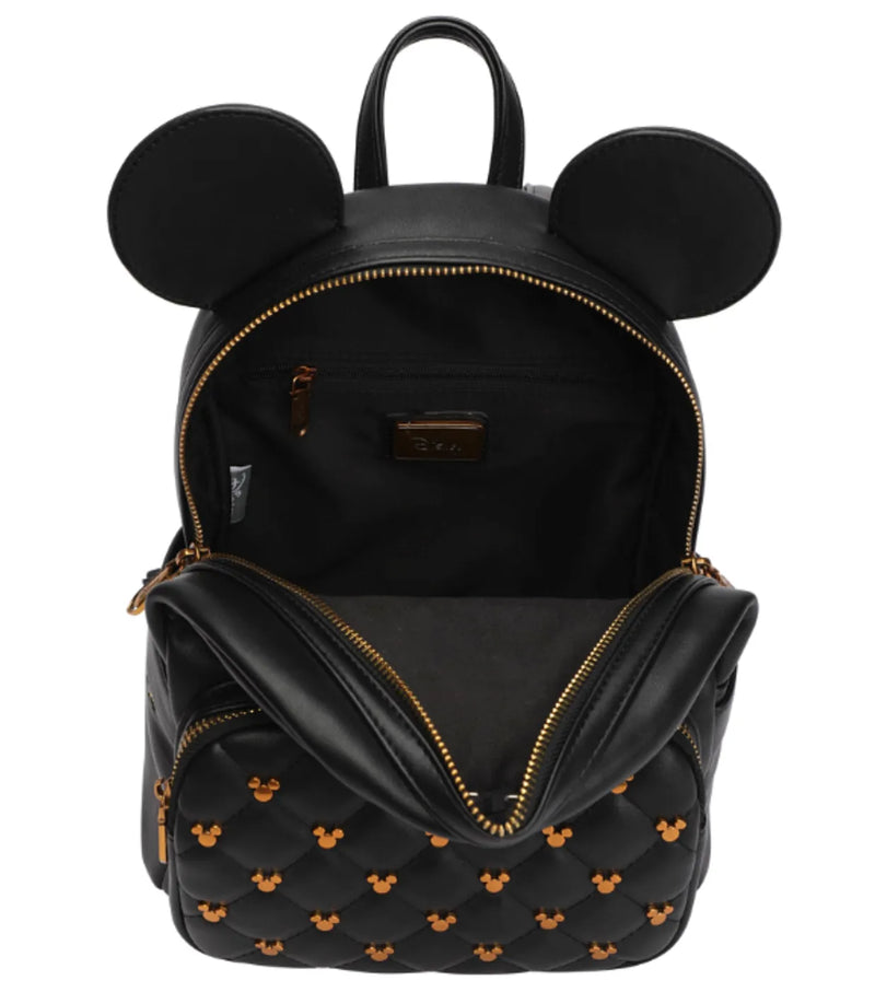black leather mickey mouse backpack Mickey Mouse Deluxe Mini Backpack Carry On Luggage – Travel Universe