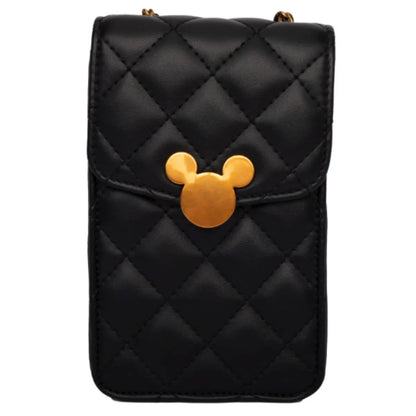 Disney Mickey Quilted Utility Shoulder Bag - Black