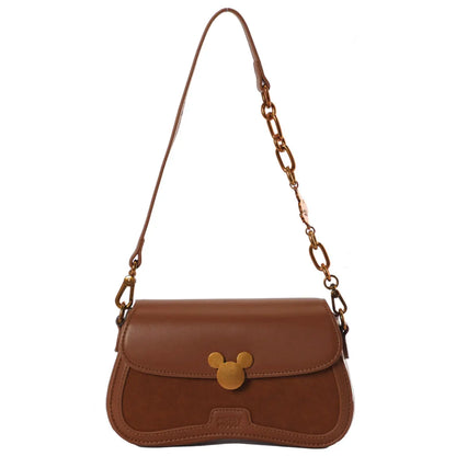 Disney Mickey Shoulder Handbag - Brown