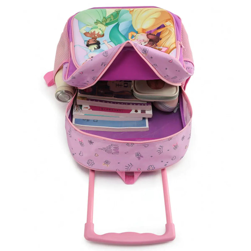 Disney Princess 17’’ Wheeled Trolley Backpack - Purple