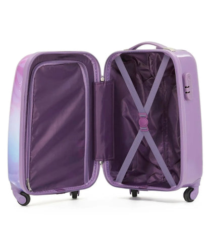 Cross ribbon and zipped divider for easy packing