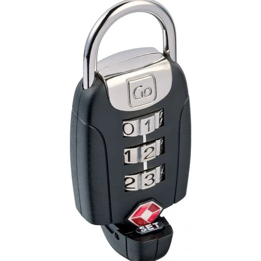 Go Travel Big Dial Twist N Set Combination Lock - Black