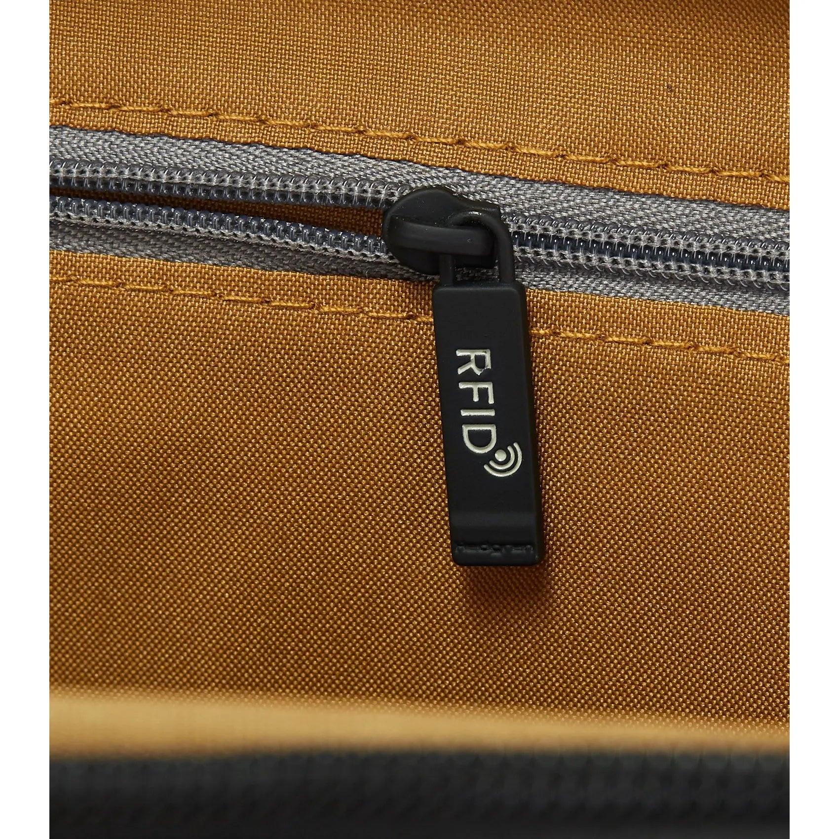 RFID blocking zippered pocket