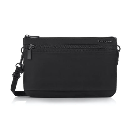  Hedgren Emma Crossbody 3 Compartment Shoulder Bag with RFID Pocket - Black
