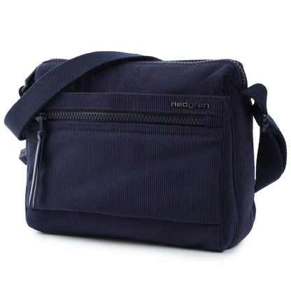Hedgren EYE Crossbody Bag with RFID Pocket - Corduroy Peacoat Blue
