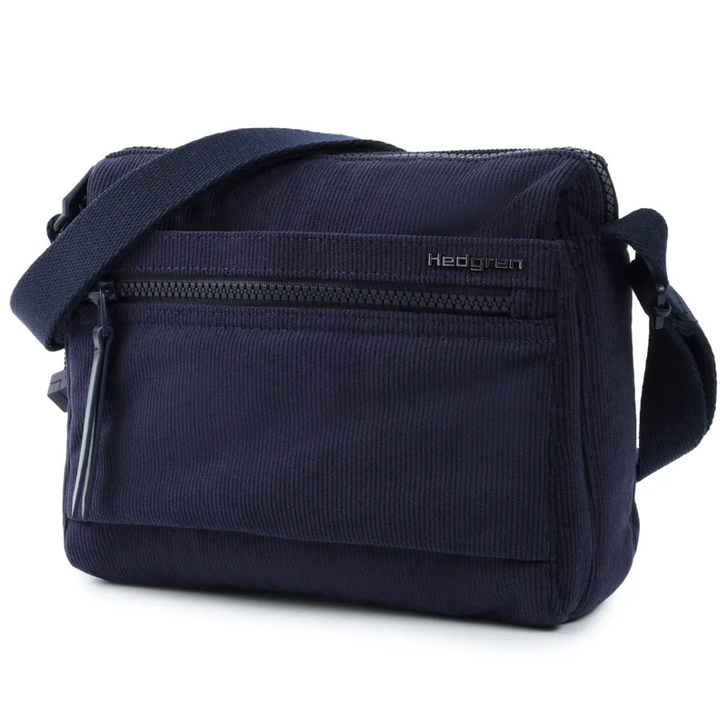 Hedgren EYE Crossbody Bag with RFID Pocket - Corduroy Peacoat Blue