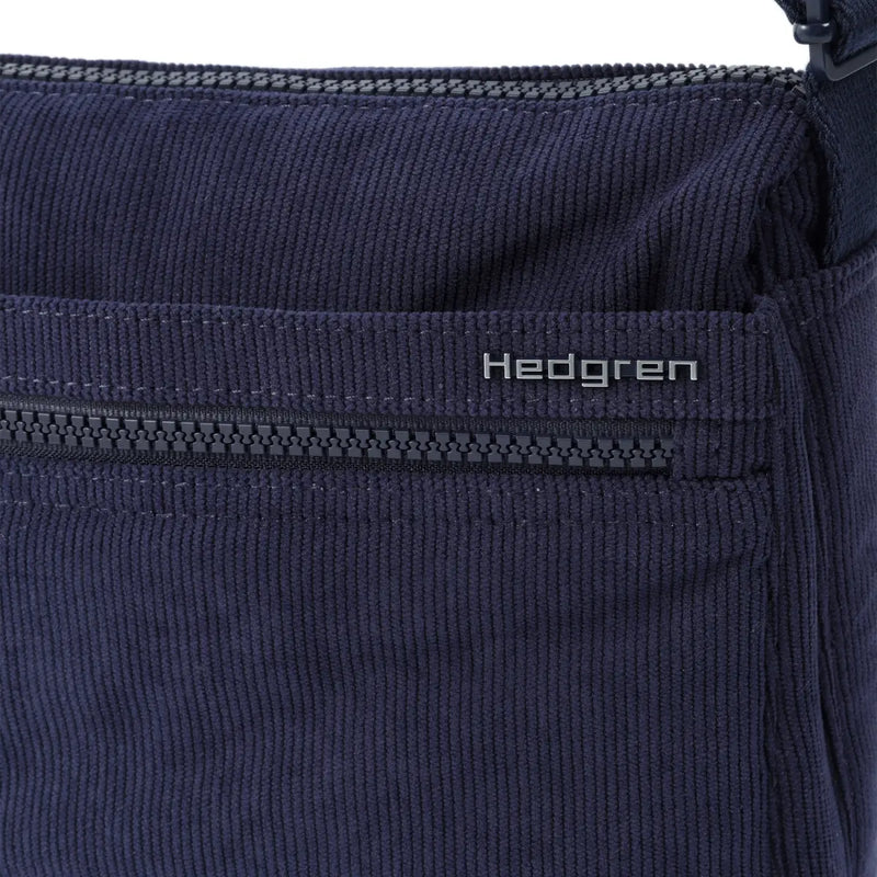 Hedgren EYE Crossbody Bag with RFID Pocket - Corduroy Peacoat Blue