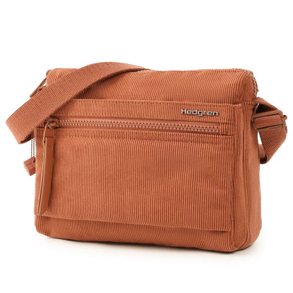 Hedgren EYE Crossbody Bag with RFID Pocket - Corduroy Redwood Burl