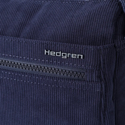 Hedgren EYE Medium Shoulder Bag with RFID Pocket - Corduroy Peacoat Blue