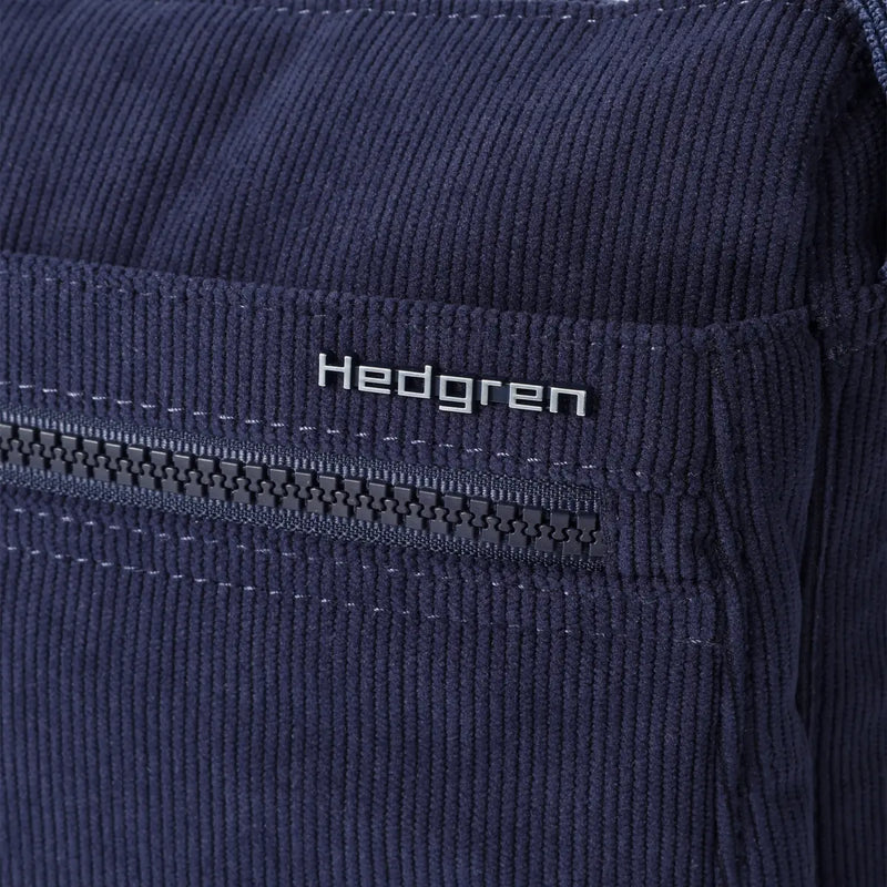 Hedgren EYE Medium Shoulder Bag with RFID Pocket - Corduroy Peacoat Blue