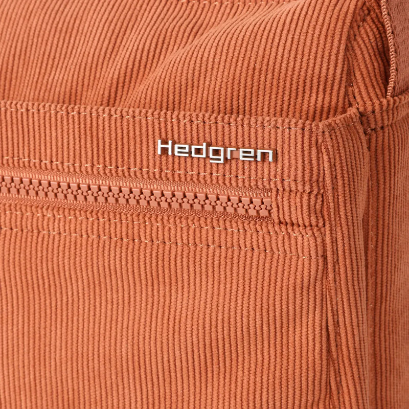 Hedgren EYE Medium Shoulder Bag with RFID Pocket - Corduroy Redwood Burl