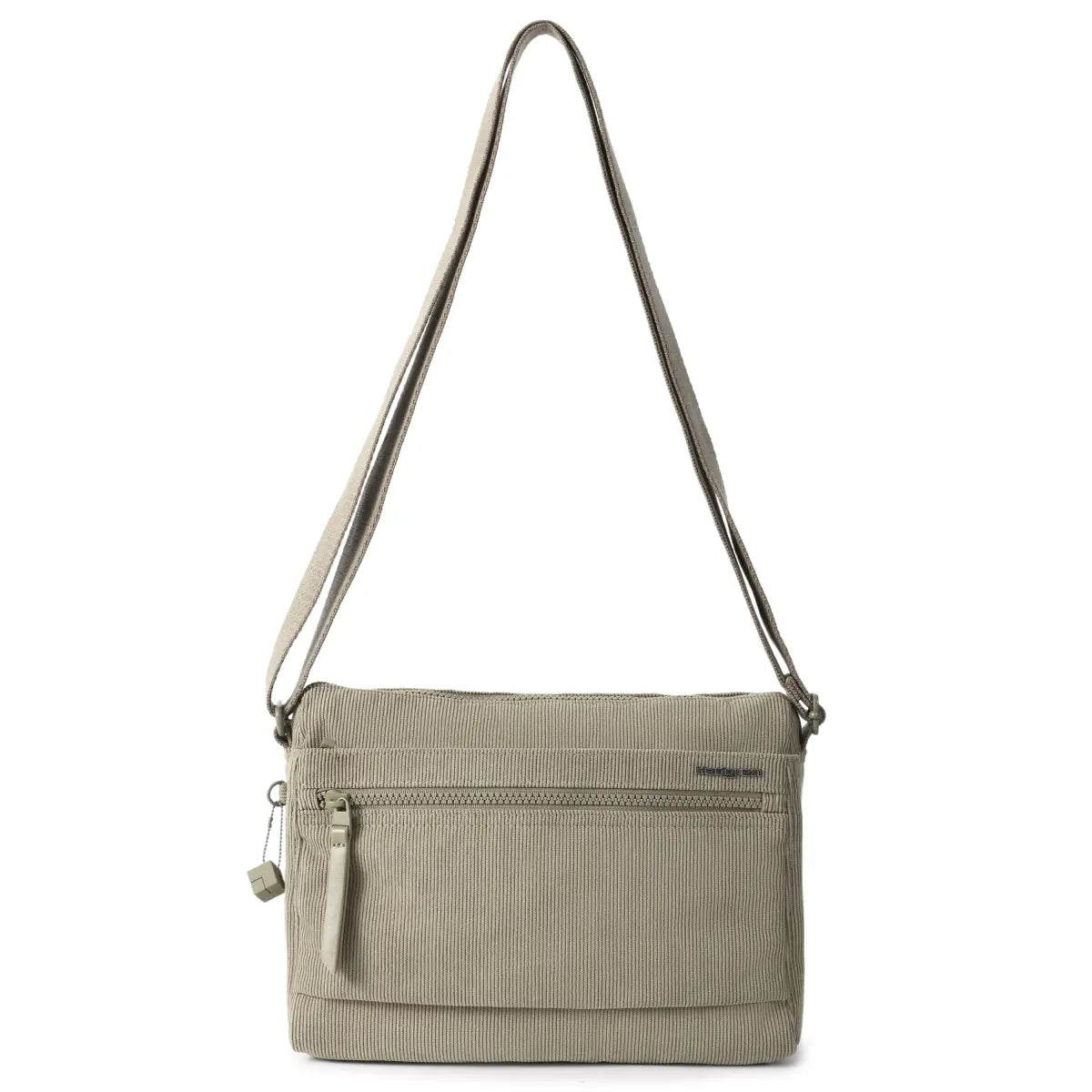 Hedgren EYE Medium Shoulder Bag with RFID Pocket - Corduroy String Beige