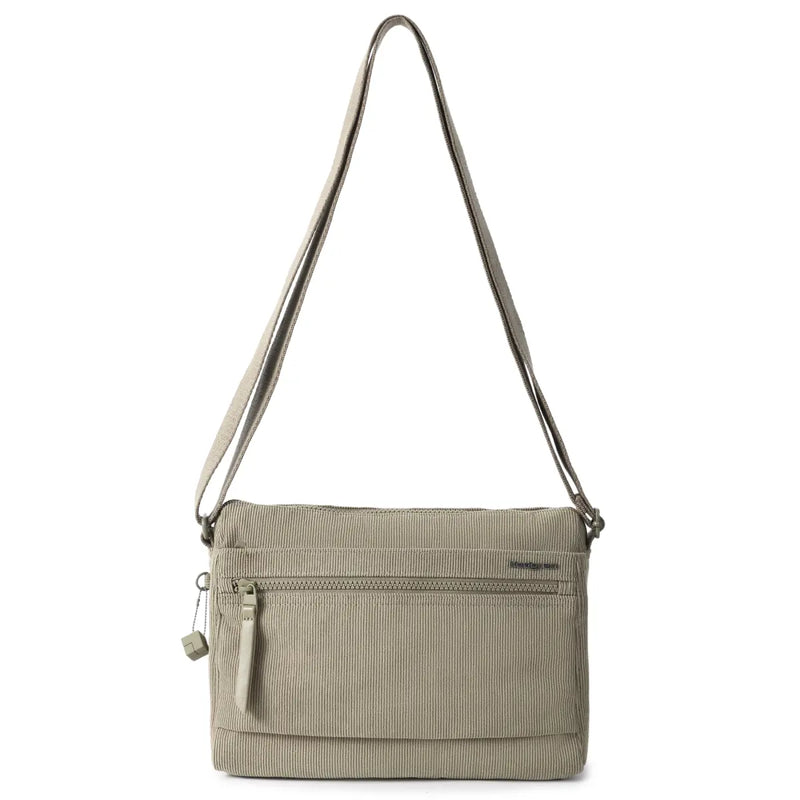 Hedgren EYE Medium Shoulder Bag with RFID Pocket - Corduroy String Beige