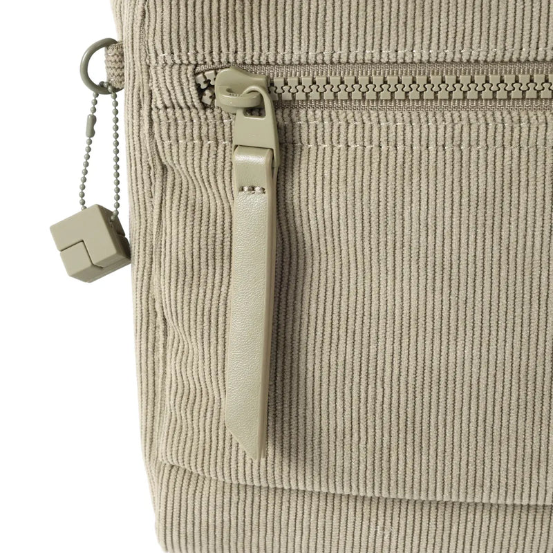 Hedgren EYE Medium Shoulder Bag with RFID Pocket - Corduroy String Beige