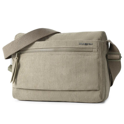 Hedgren EYE Medium Shoulder Bag with RFID Pocket - Corduroy String Beige