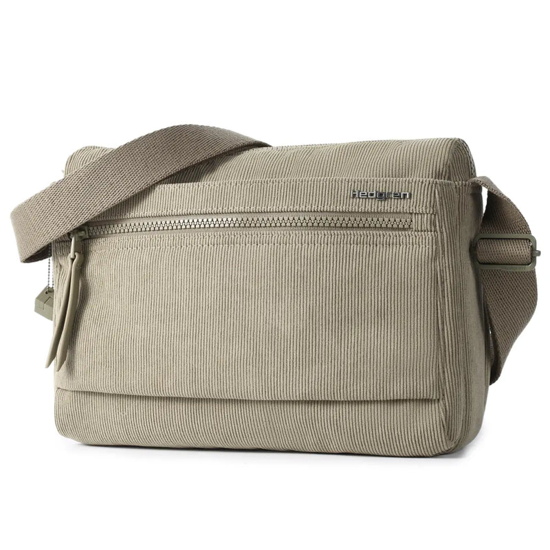 Hedgren EYE Medium Shoulder Bag with RFID Pocket - Corduroy String Beige