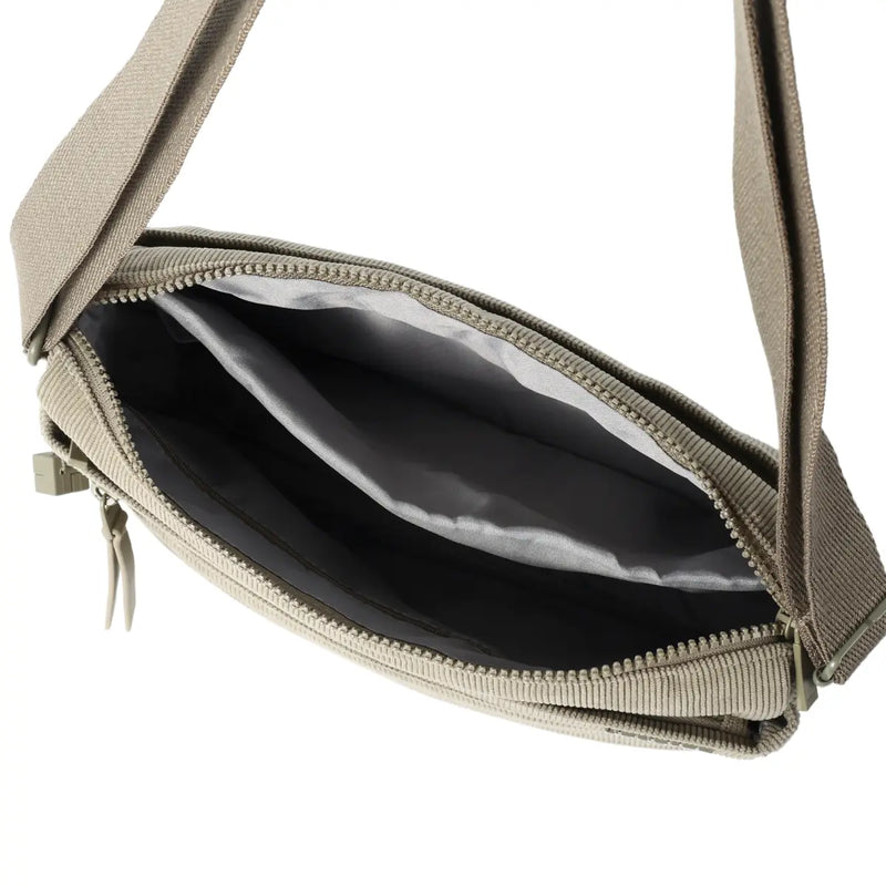 Hedgren EYE Medium Shoulder Bag with RFID Pocket - Corduroy String Beige