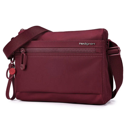 Hedgren EYE NEO Crossbody Bag with RFID Pocket - Maroon Banner