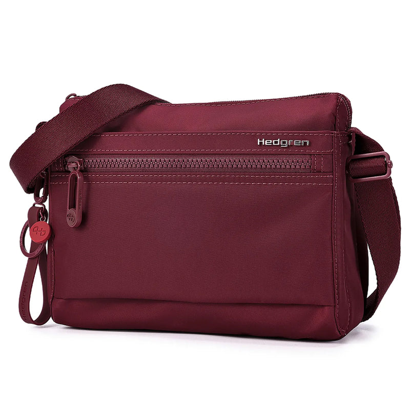 Hedgren EYE NEO Crossbody Bag with RFID Pocket - Maroon Banner