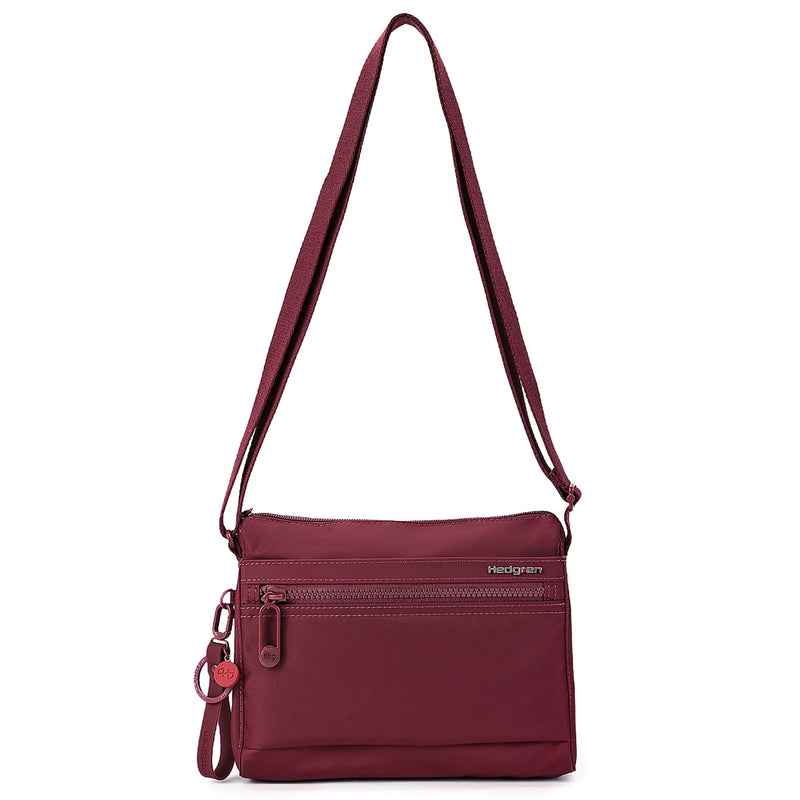 Hedgren EYE NEO Crossbody Bag with RFID Pocket - Maroon Banner