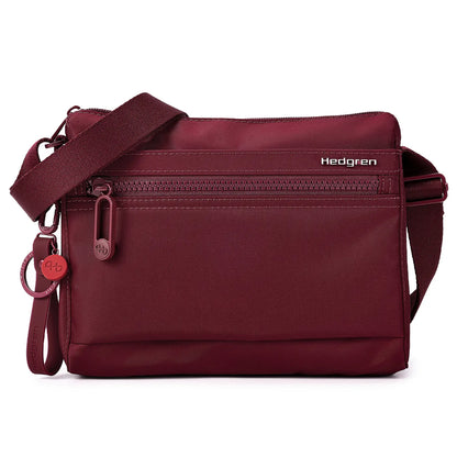 Hedgren EYE NEO Crossbody Bag with RFID Pocket - Maroon Banner