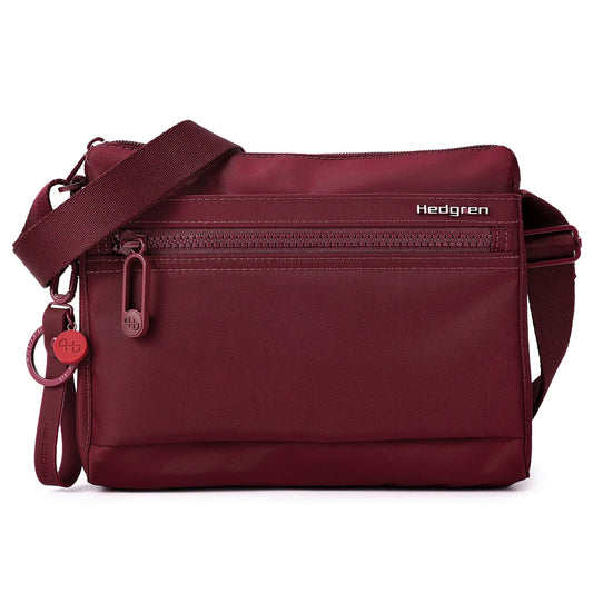 Hedgren EYE NEO Crossbody Bag with RFID Pocket - Maroon Banner