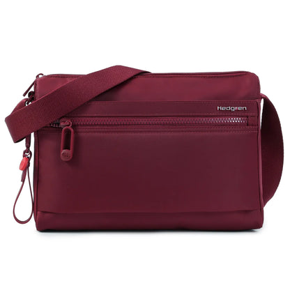 Hedgren EYE NEO Medium Crossbody Bag with RFID Pocket - Maroon Banner