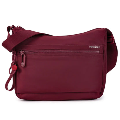 Hedgren HARPER'S NEO Small Crossbody Bag with RFID - Maroon Banner