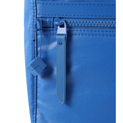 Adorned with a decorative cube and tone-on-tone hardware